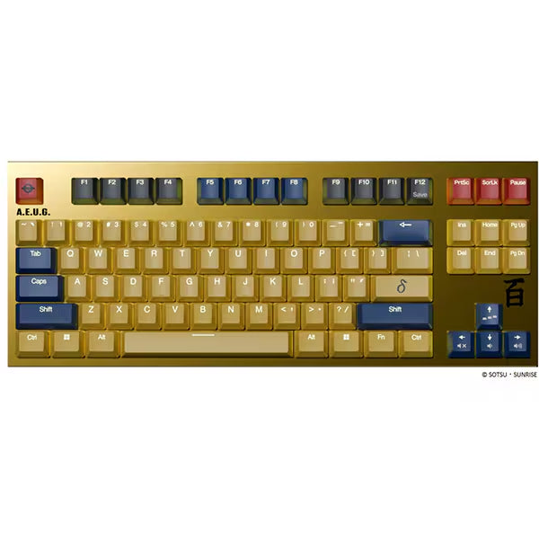 Realforce × Mobile Suit Zeta Gundam GX1 Keyboard Hyakushiki Model
