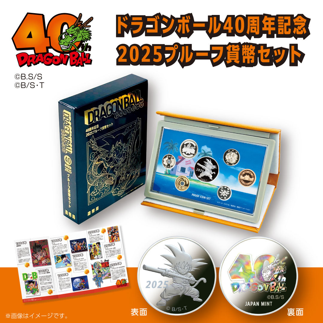 Dragon Ball 40th Anniversary 2025 Proof Coin Set Japan version
