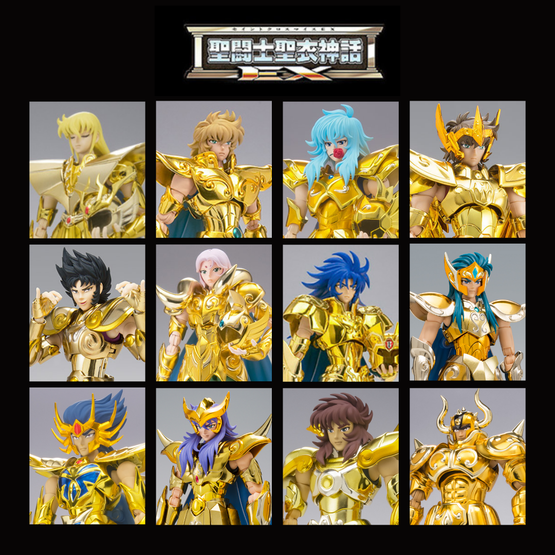 Bandai Saint Cloth Myth EX 12 Gold Saints revival version set