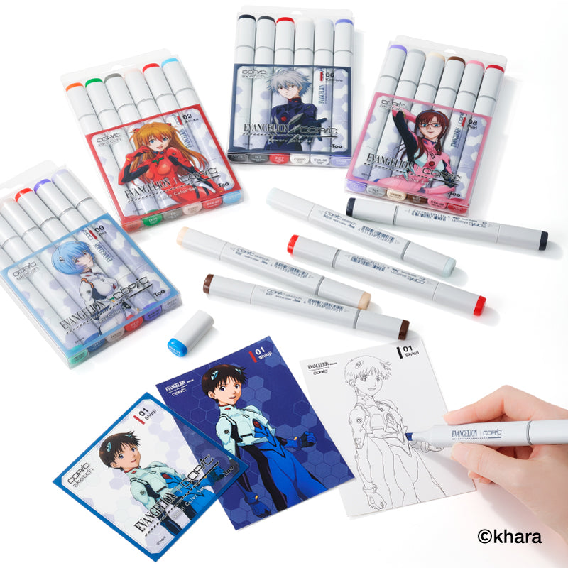 EVANGELION×COPIC COPIC Sketch 6-Pen Set Japan version | PREMIUM
