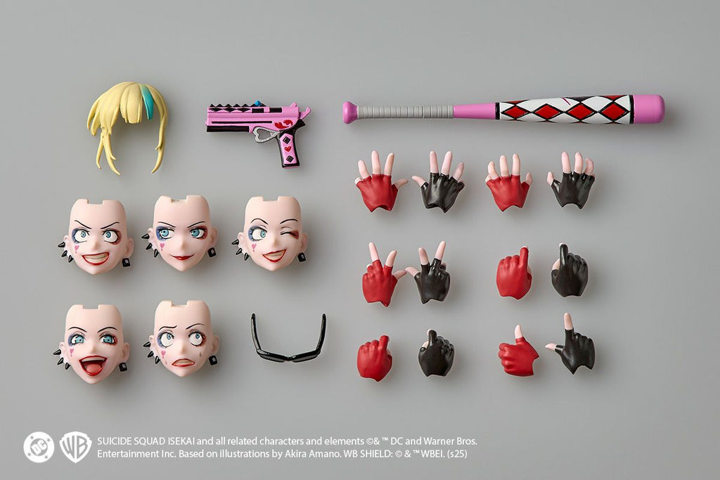 Kaiyodo Revoltech Amazing Yamaguchi Harley Quinn Suicide Squad Isekai Ver.