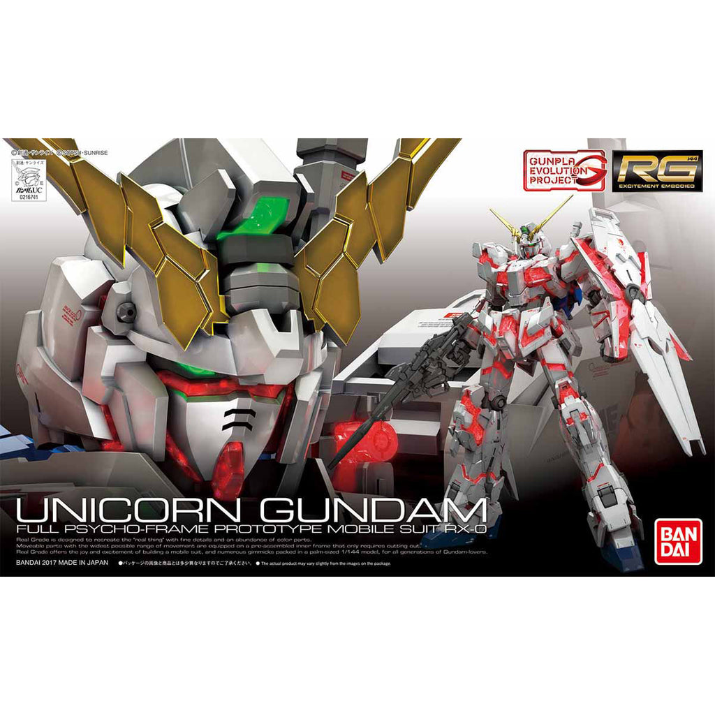 RG 1/144 Unicorn Gundam Japan version