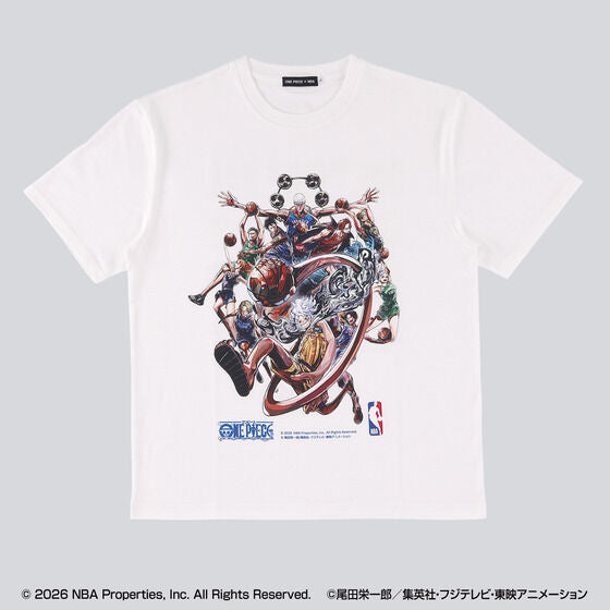 ONE PIECE × NBA T-Shirts - Group Art Japan version | PREMIUM LUNA PARK