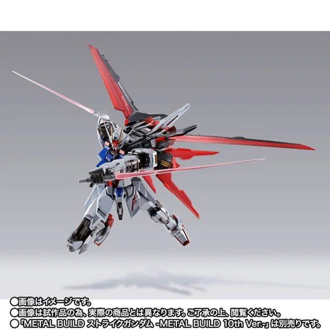 METAL BUILD Strike Gundam 10th Ver. & Aile Striker 10th Ver. set Japan version