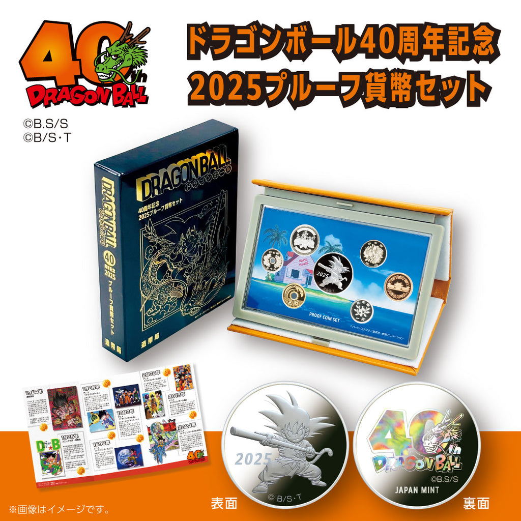 Dragon Ball 40th Anniversary 2025 Proof Coin Set Japan version