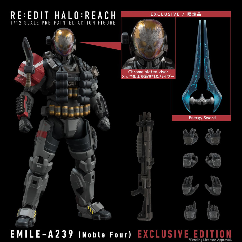 RE:EDIT HALO: REACH 1/12 SCALE EMILE-A239 (Noble Four) EXCLUSIVE Japan version