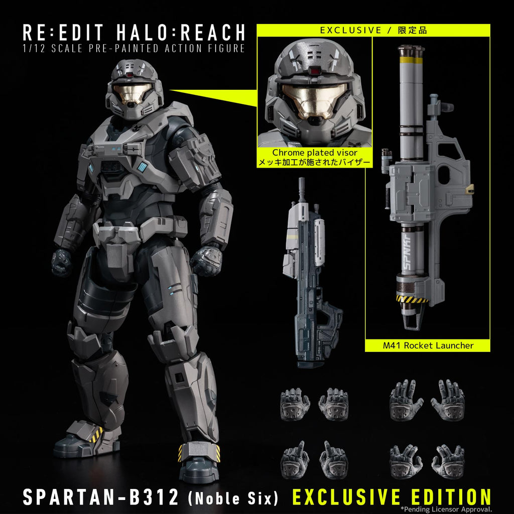 RE:EDIT HALO:REACH 1/12 SCALE SPARTAN-B312 (Noble Six) EXCLUSIVE EDITION