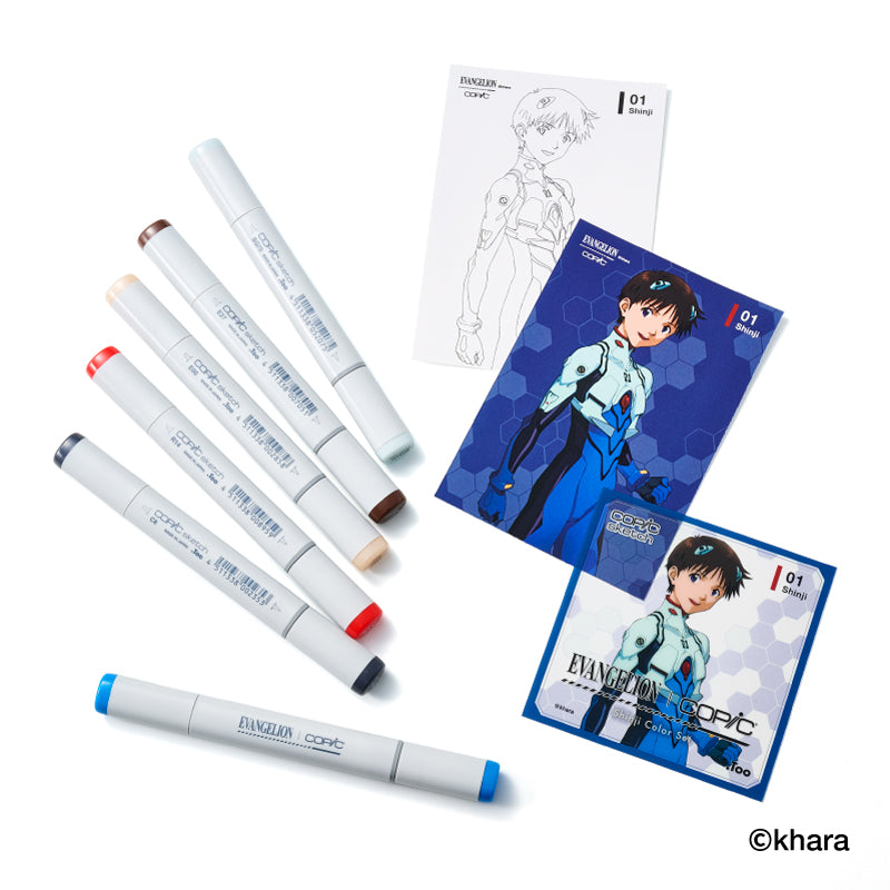 EVANGELION×COPIC COPIC Sketch 6-Pen Set Japan version | PREMIUM